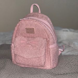Millennial Pink Sequin DisneyXLoungeFly Backpack